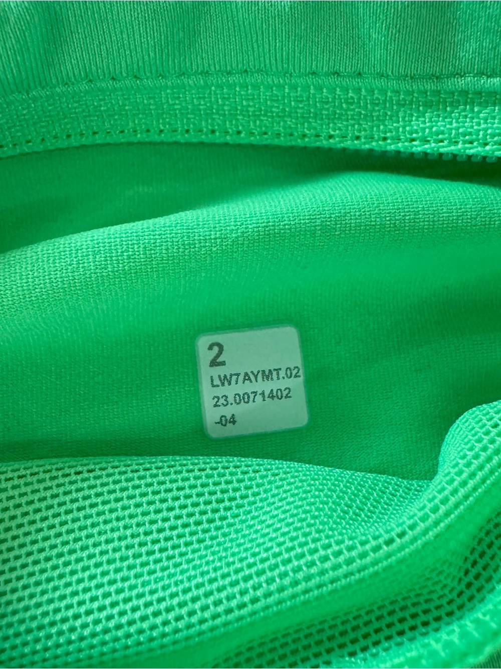 lululemon athletica Speed Up Neon Green Running Shorts - Picture 7 of 7